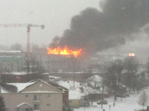 Fire At A Housing Complex In Downtown Kingston, Ontario