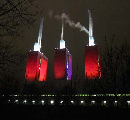 Heizkraftwerk Linden Thermal Power Plant In Hannover Germany