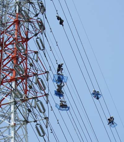 High Power Line Repairmen