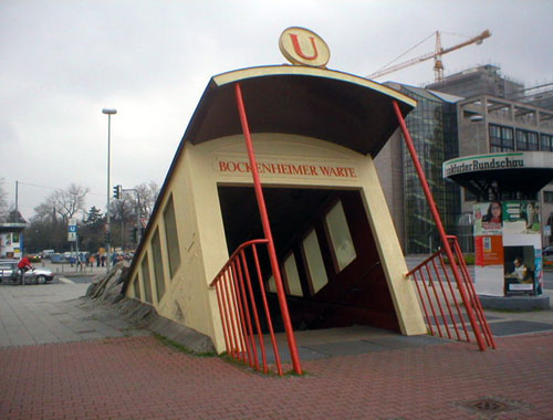 Bockenheimer Warte Underground Subway Entance